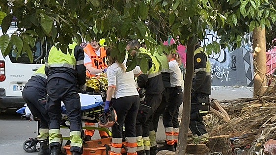 Muere en el hospital el trabajador atrapado cuando podaba una palmera en Valencia