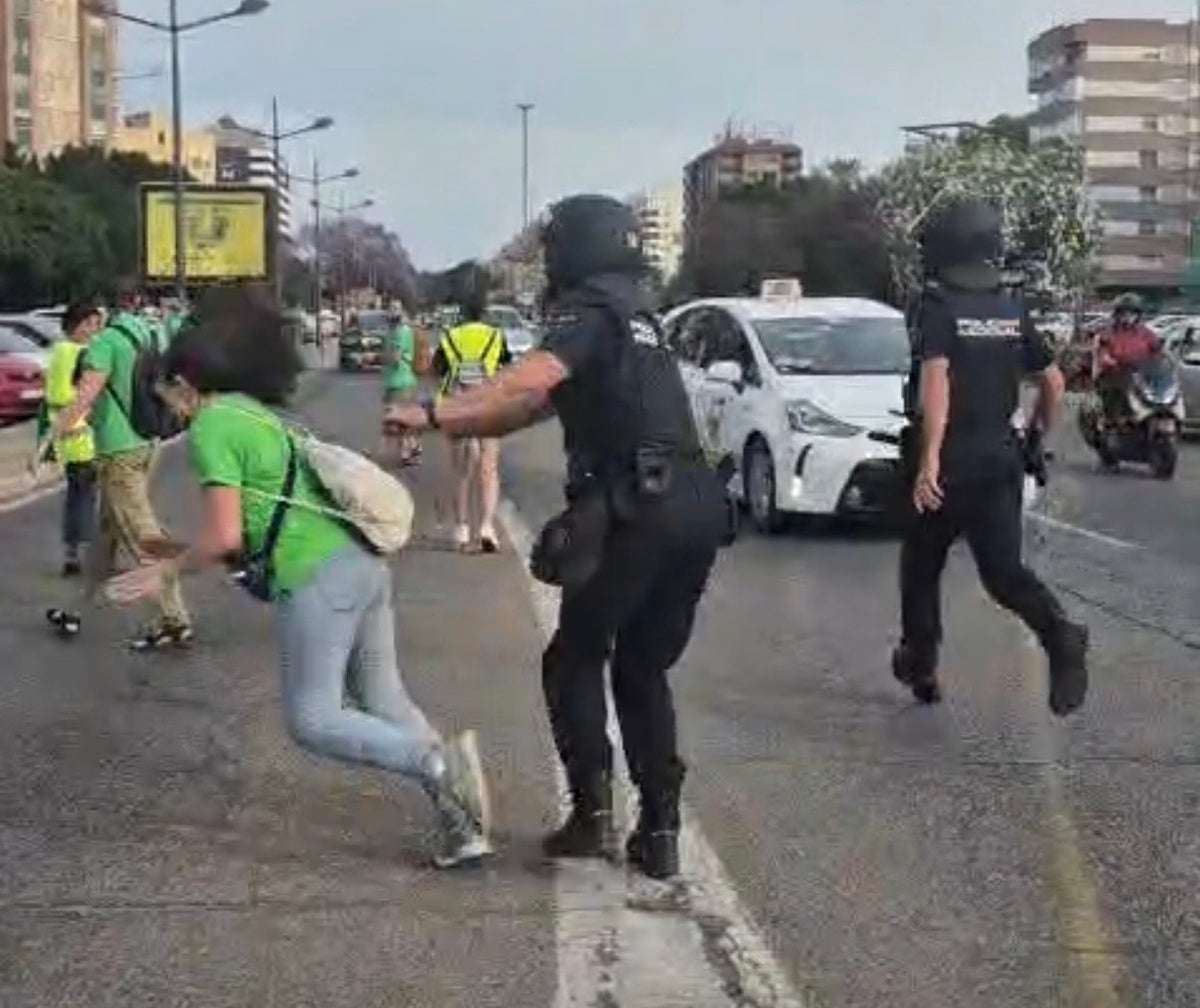 La Policía abre expediente al agente tras la denuncia de la profesora agredida