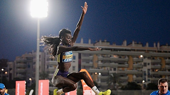 La valenciana Fátima Diame se proclama campeona de España en salto de longitud