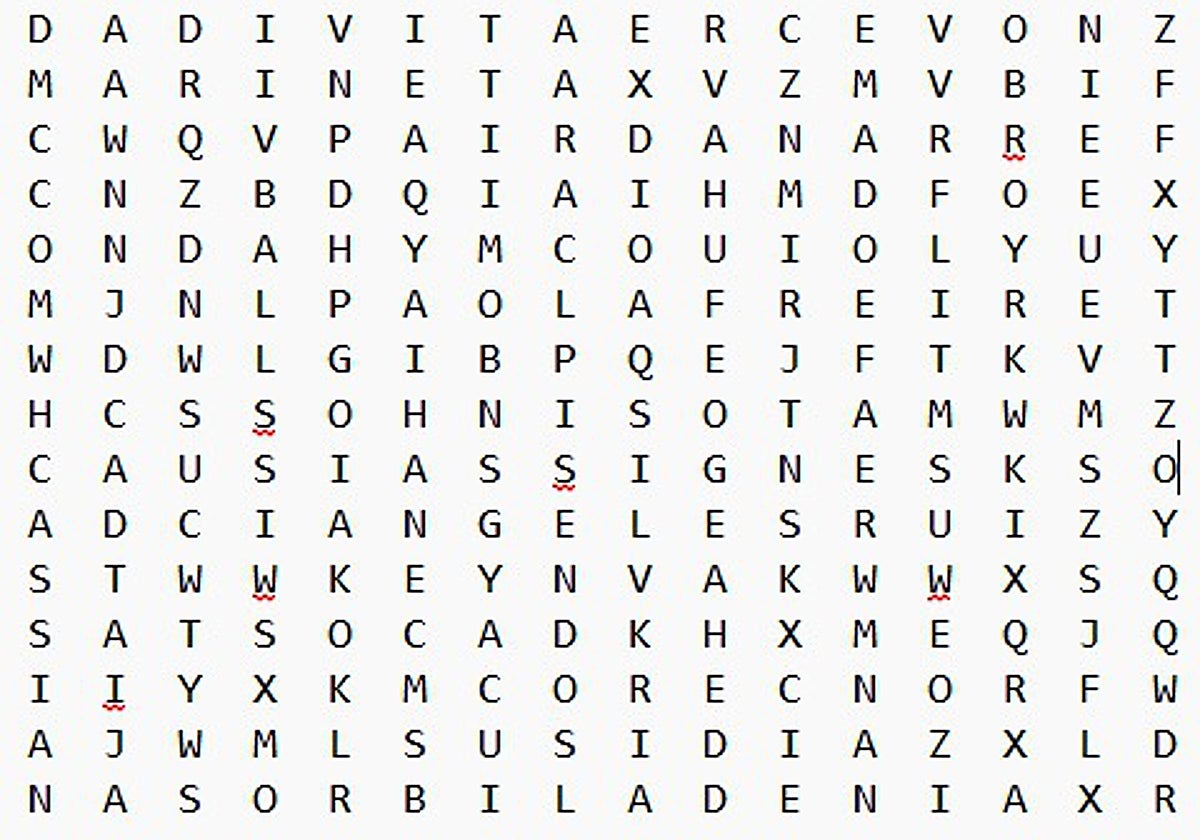 Sopa de letras a lo DNA | Las Provincias