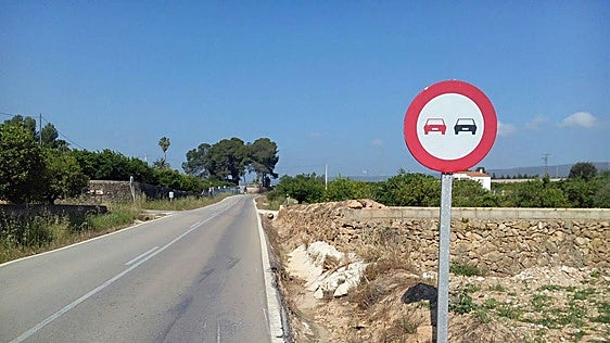 La Diputación  licita por 4,8 millones de euros las obras de mejora y ampliación de la carretera de Canals a Montesa