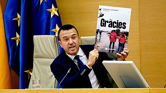 El PSPV señala a Mompó por su ausencia en la última dana y en la visita de Sánchez a Oliva