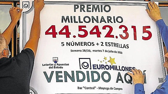 El Euromillones de este viernes, 3 de julio, entrega su bote de 80.220.498 euros a un único premiado