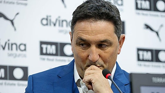 Presentación de Braulio Vázquez como nuevo director deportivo del Valencia CF