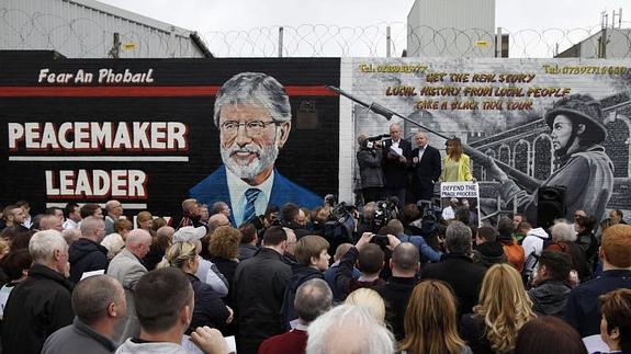 Imagen de la manifestación en Belfast  