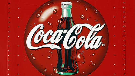 El logotipo de Coca-Cola. 