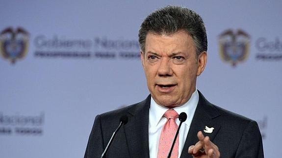 El presidente colombiano, Juan Manuel Santos. 