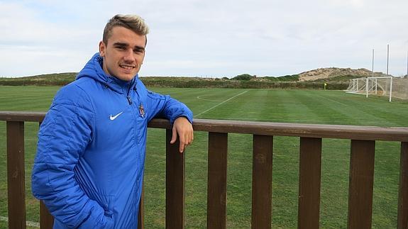 Griezmann, durante una entrevista. 