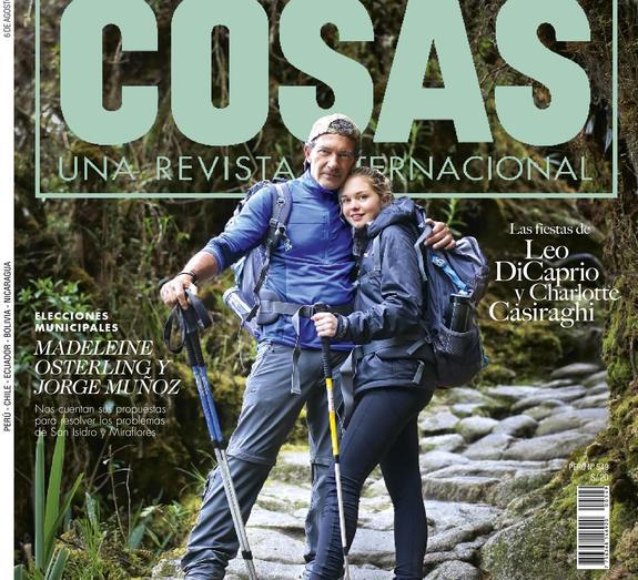 Antonio Banderas posa junto a su hija Stella. 