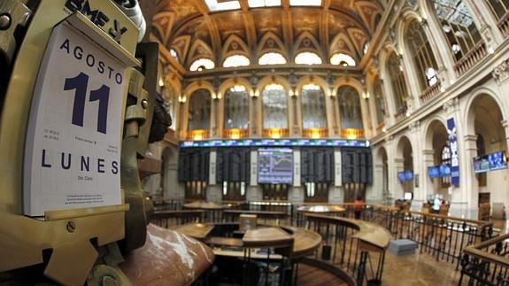 Interior de la Bolsa de Madrid 