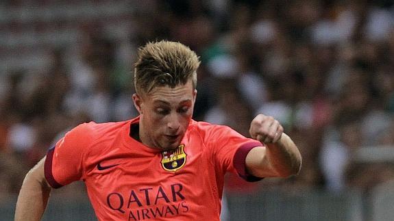 Deulofeu, durante un partido de pretemporada. 