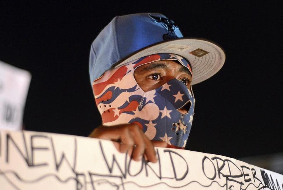 Uno de los manifestantes de Ferguson 