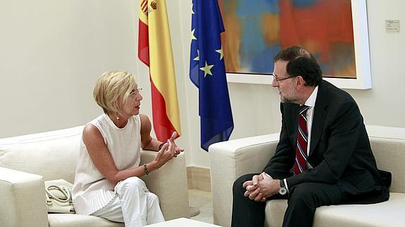 Rosa Díez, con Rajoy.