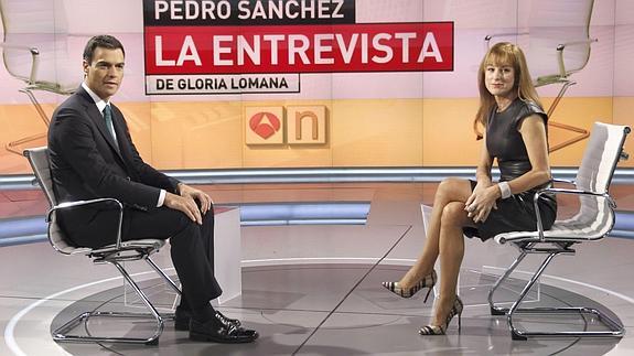 Pedro Sánchez y Gloria Lomana.