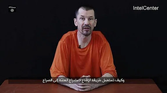El periodista británico John Cantlie, en un vídeo. 