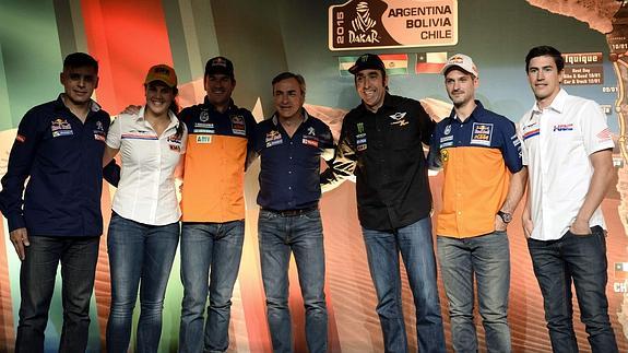 Participantes en el Dakar. 