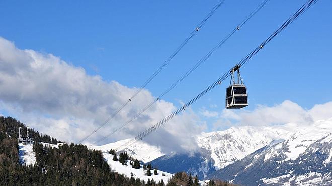 Imagen de una cabina del teleférico Vanoise Express