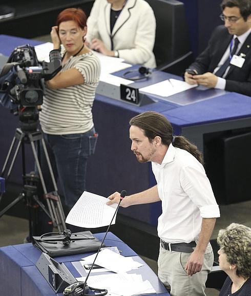 Iglesias, en la sesión inaugural de la legislatura en Estrasburgo 