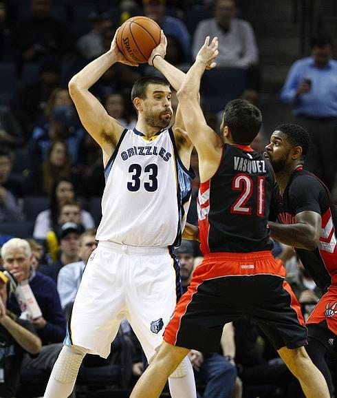 Marc Gasol, durante el partido. 