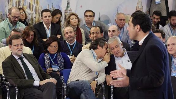 Mariano Rajoy, Carlos Floriano y Javier Arenas. 