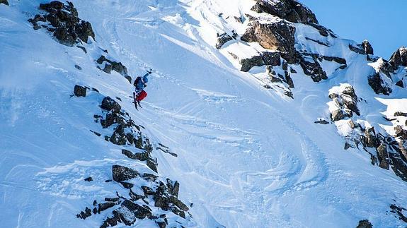 Espectacular imagen del Freeride Junior celebrado el pasado fin de semana