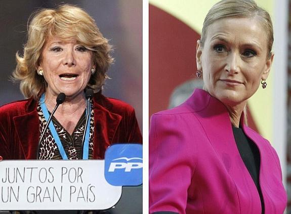 Esperanza Aguirre y Cristina Cifuentes. 