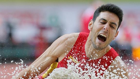 Pablo Torrijos, plata en triple salto. 