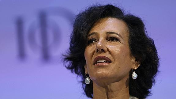 La presidenta del Banco Santander, Ana Botín. 