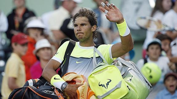 Nadal se despide de la afición en Miami. 