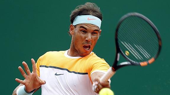 Rafa Nadal, durante el partido. 