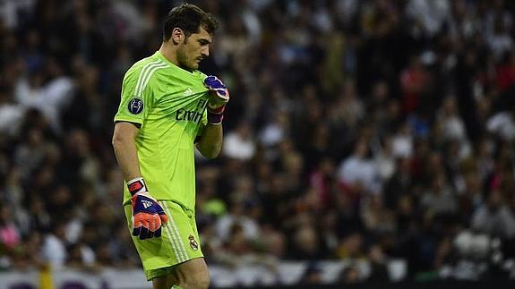 Casillas, en un momento del partido. 