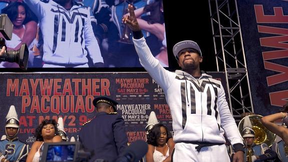 Floyd Mayweather, en el MGM de Las Vegas. 