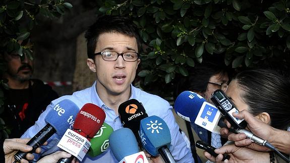 El secretario de Comunicación y Estrategia Política de Podemos, Íñigo Errejón.