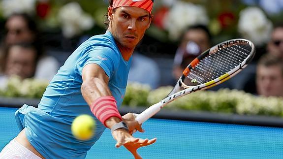 Rafael Nadal, en la Caja Mágica. 