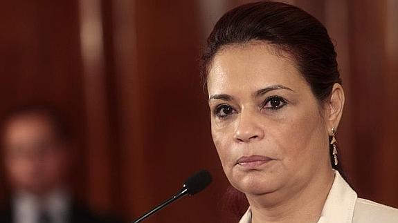 La vicepresidenta de Guatemala, Roxana Baldetti. 