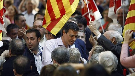 Pedro Sánchez, a su llegada al auditorio.