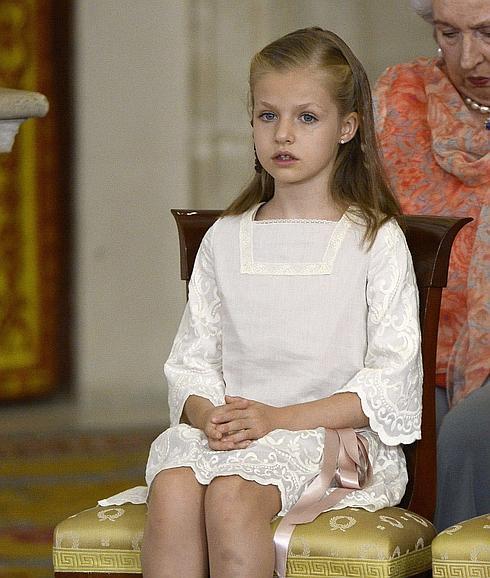 La infanta Leonor, el día de la proclamación.