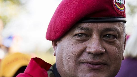 El presidente de la Asamblea Nacional de Venezuela Diosdado Cabello.