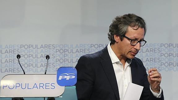 El vicesecretario de Organización del PP, Carlos Floriano.