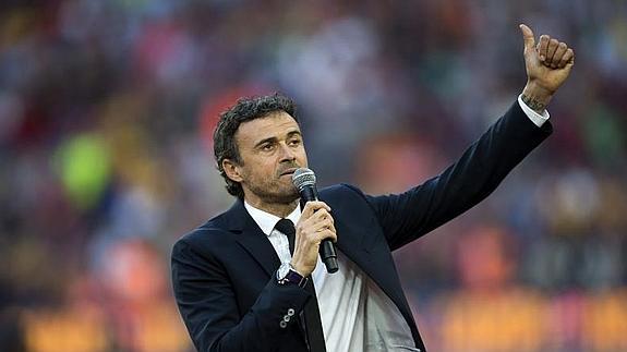 Luis Enrique, técnico del Barcelona. 