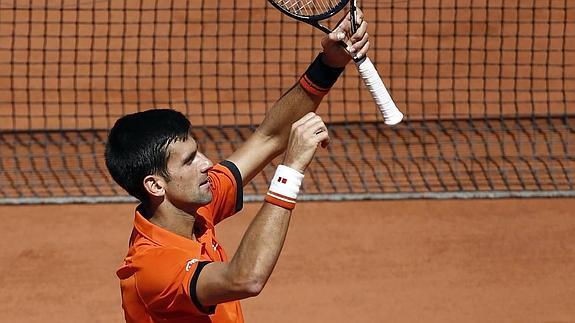 Novak Djokovic, tras ganar.