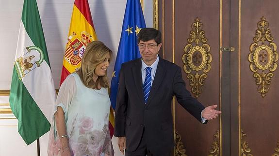 Susana Díaz y Juan Marín. 