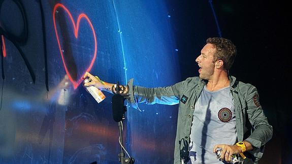 El vocalista de Coldplay, Chris Martin.