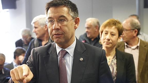 Josep María Bartomeu, en un acto. 