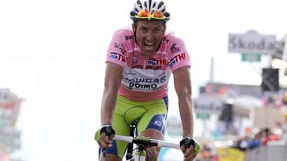 Basso, durante el Giro 2012. 