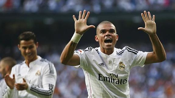 Pepe, defensa del Real Madrid. 