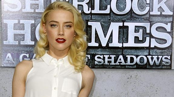 La mujer de Johnny Depp, Amber Heard. 