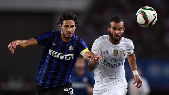 Jesé, en el partido contra el Inter. 