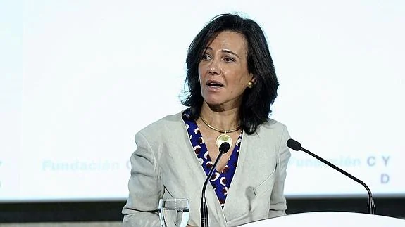 La presidenta del Banco Santander, Ana Botín.