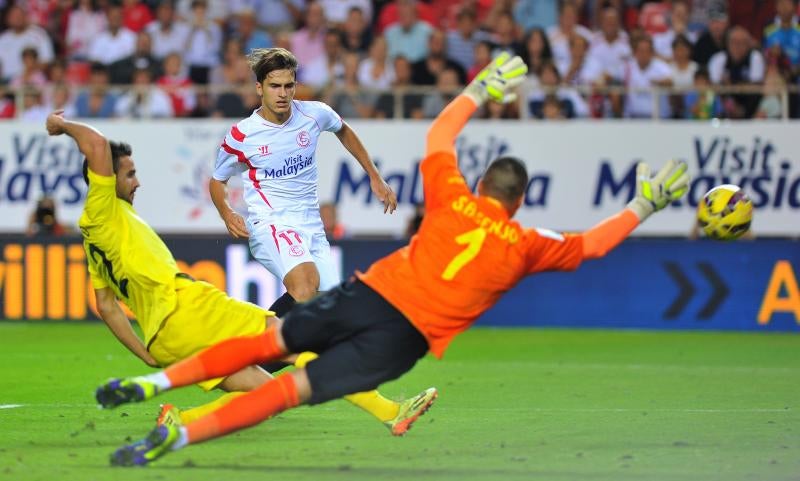 Denis Suárez durante un partido ante el Villarreal. 